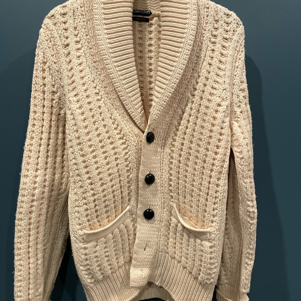 Tom Ford Men's Cream Sweater